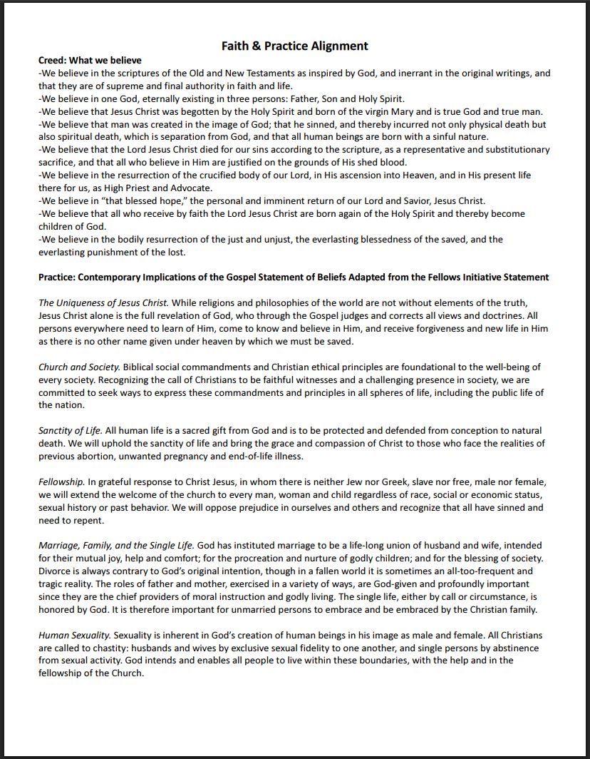 faith statement